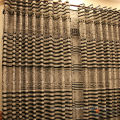 new model design embroidery lace curtain fabric for sale